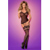 F 214 bodystocking Black