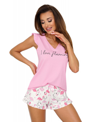 Flamingo 1/2 pyjamas Pink