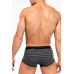 Мужские трусы R-111 Black-Melange Grey