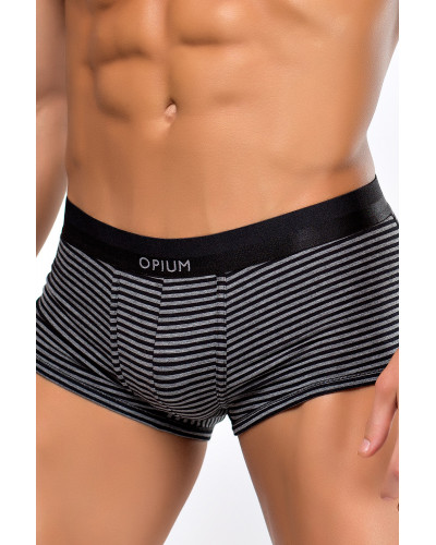 Мужские трусы R-111 Black-Melange Grey